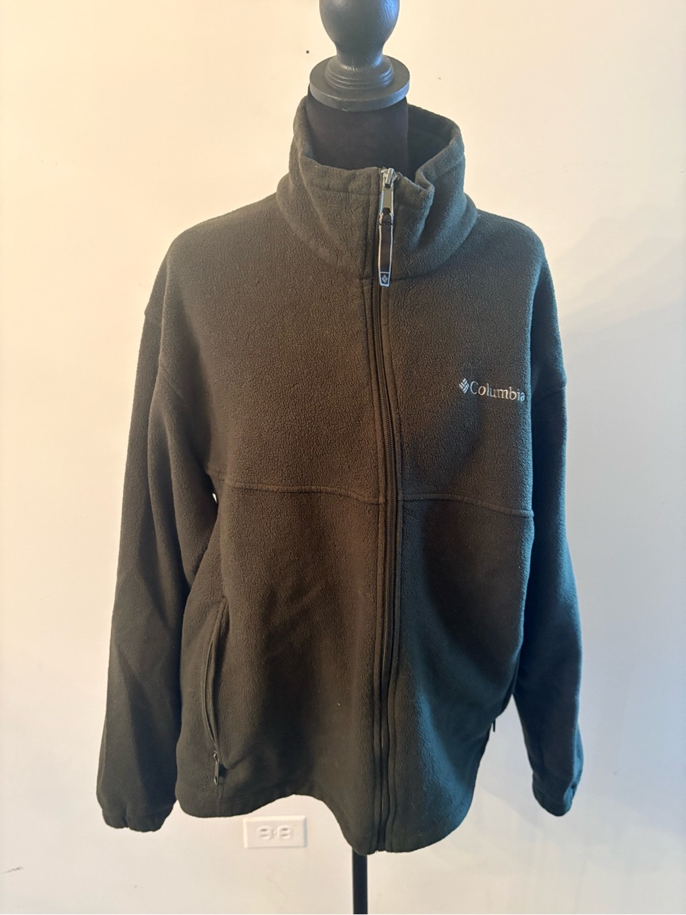 Columbia Men's Olive Green Full-Zip Fleece Jacket